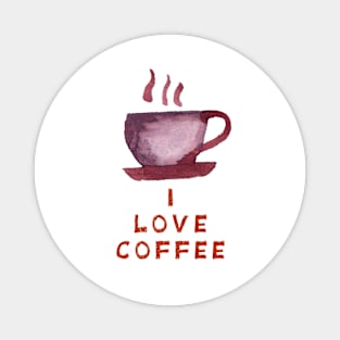 I love coffee. Magnet